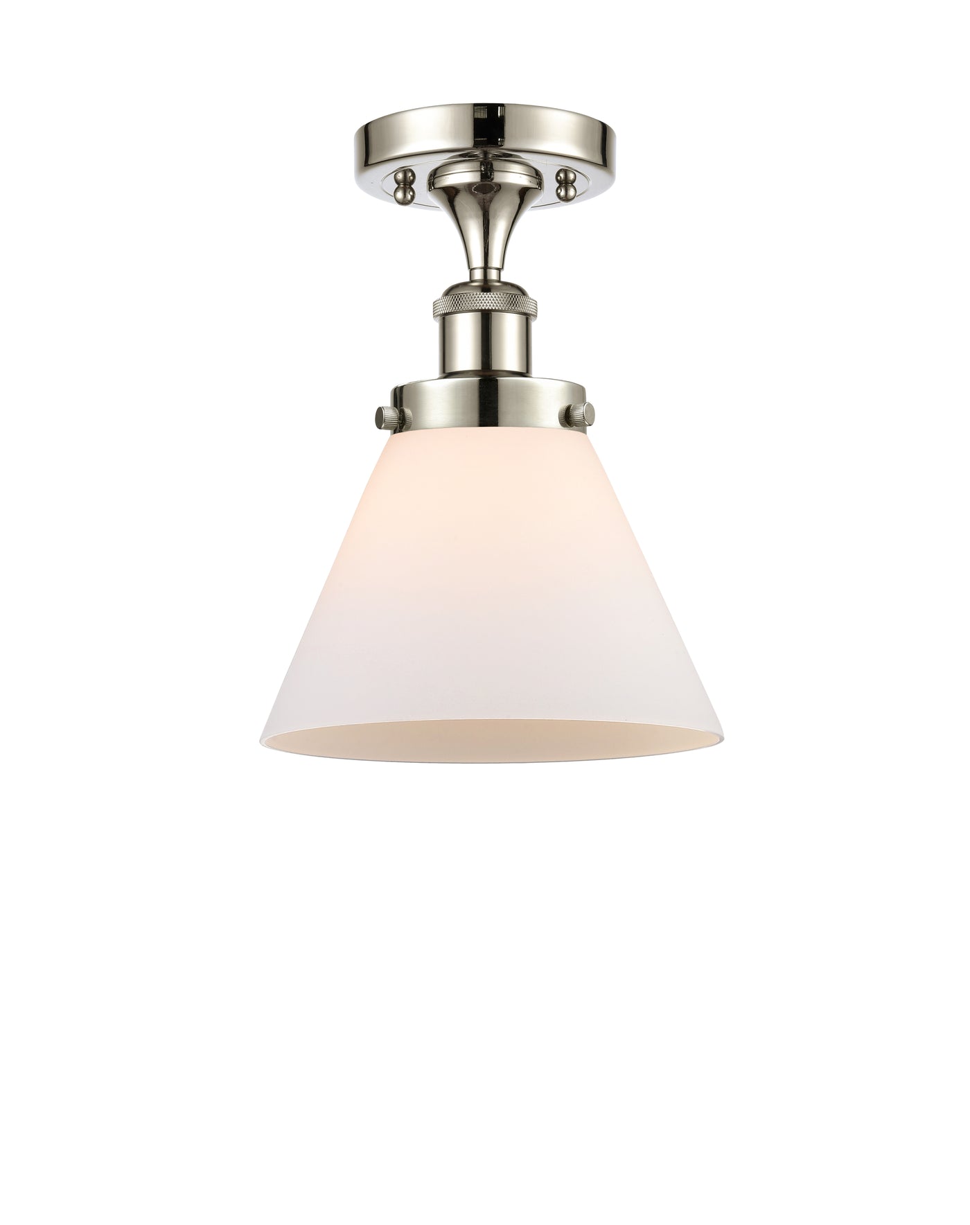 Edison Semi-Flush Mount 5.25 Brushed Nickel