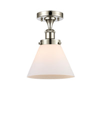 Edison Semi-Flush Mount 5.25 Brushed Nickel