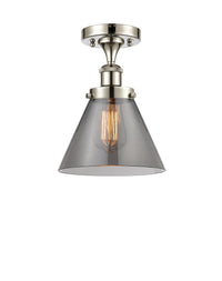 Edison Semi-Flush Mount 5.25 Brushed Nickel