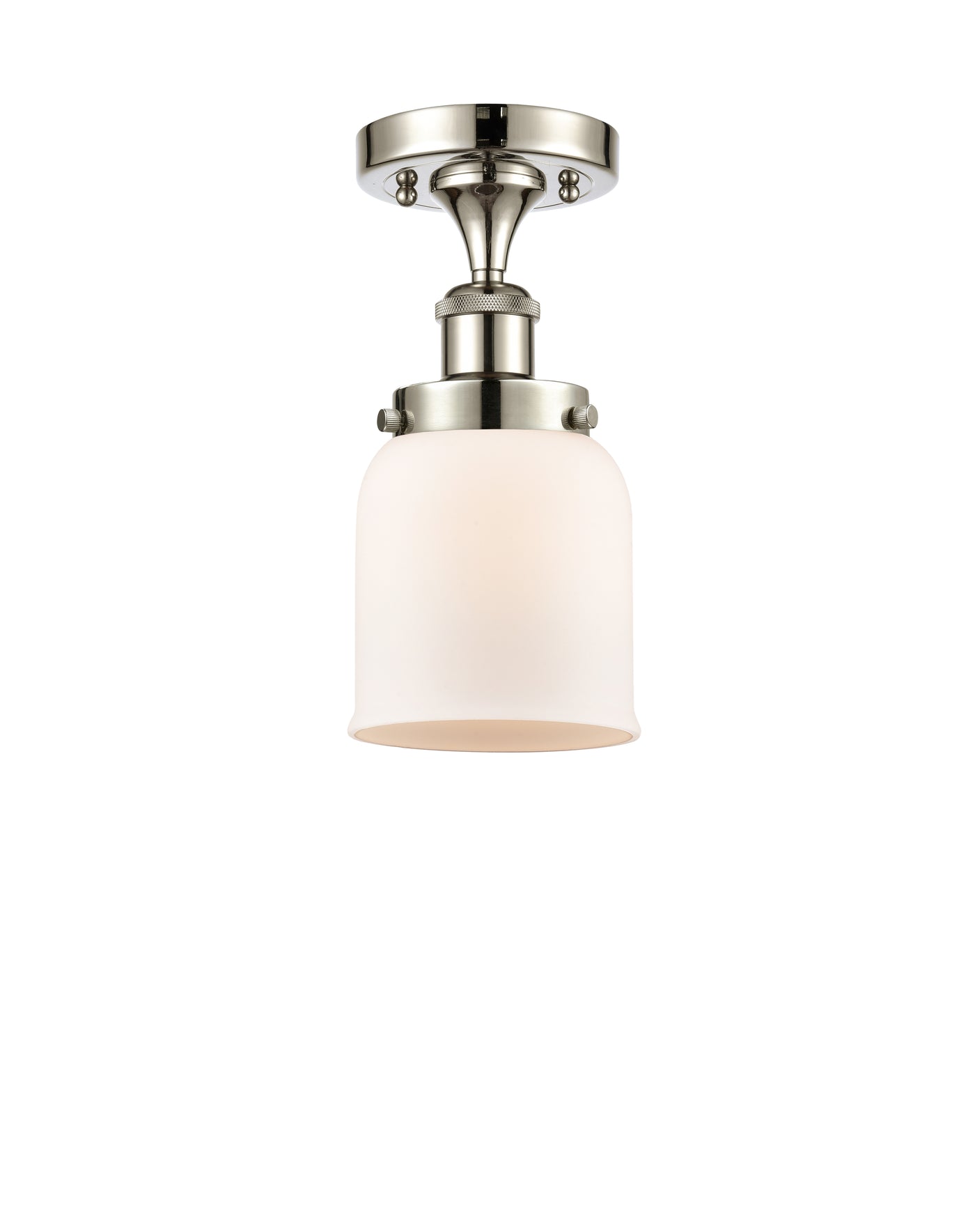 Edison Semi-Flush Mount Cast Brass Finish