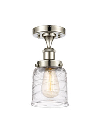 Edison Semi-Flush Mount Brushed Satin Nickel