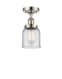 Edison Semi-Flush Mount Cast Brass Finish