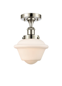 Edison Semi-Flush Mount Brushed Satin Nickel