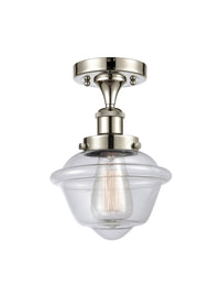 Edison Semi-Flush Mount Brushed Satin Nickel
