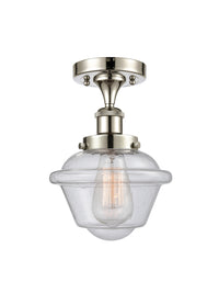 Edison Semi-Flush Mount Brushed Satin Nickel