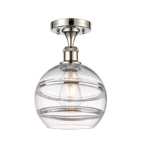 Edison Semi-Flush Mount Brushed Nickel