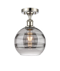Edison Semi-Flush Mount Brushed Nickel