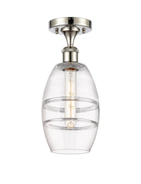 Edison Semi-Flush Mount Brushed Satin Nickel