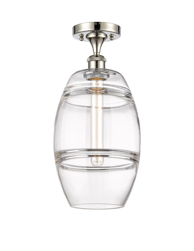 Vaz 8-Inch 1-Light Semi-Flush Mount 17-Inch High