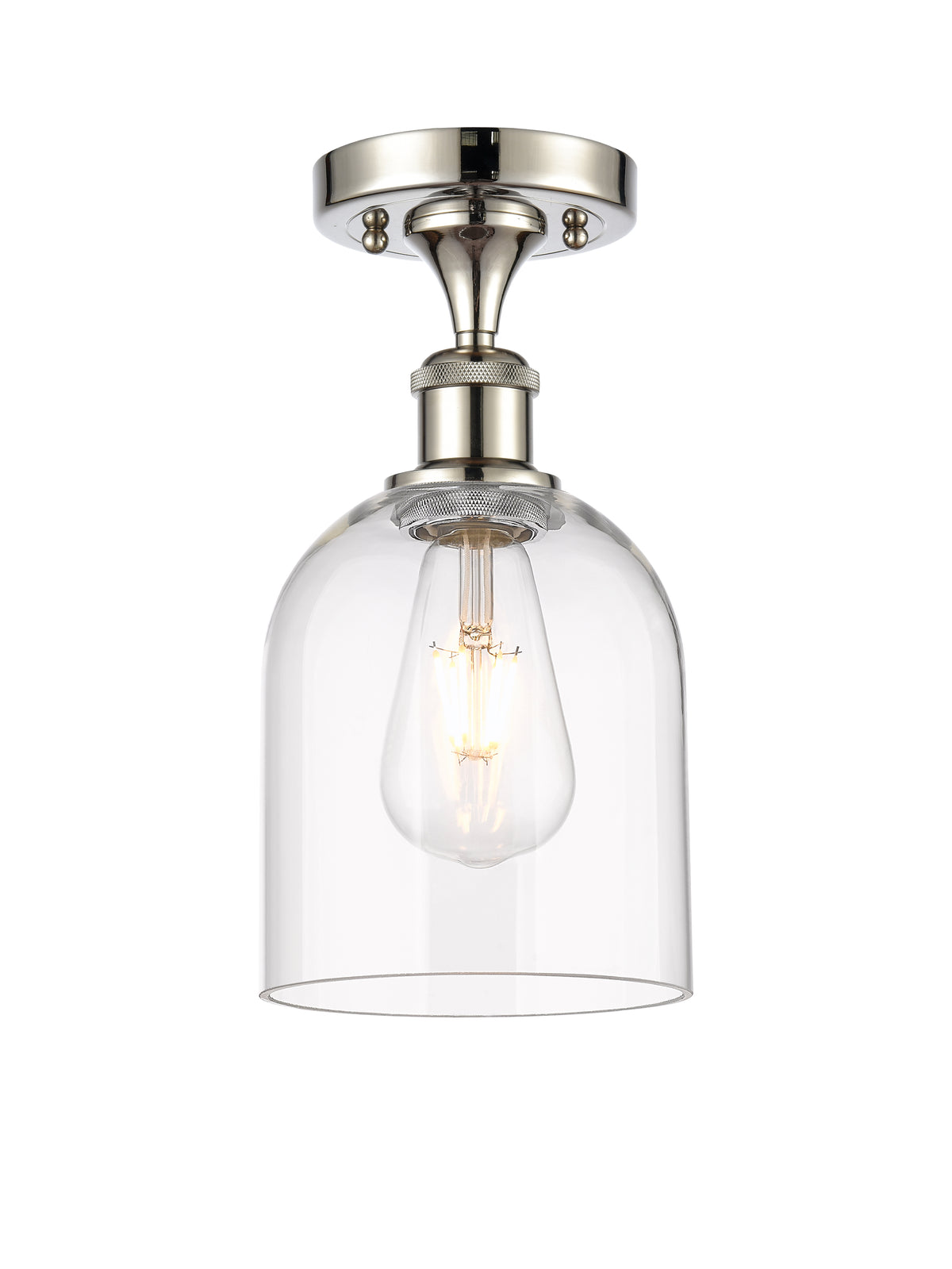 Bella 6-Inch 1-Light Semi-Flush Mount 11.5-Inch High