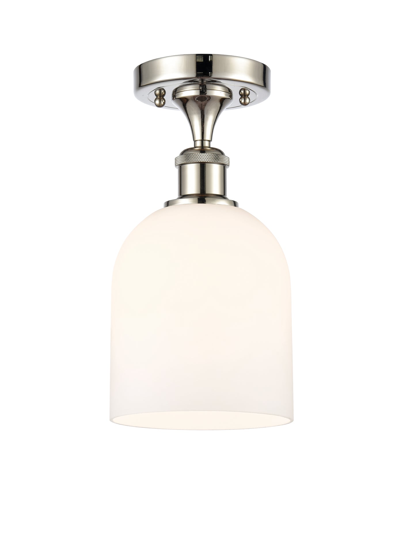 Edison Semi-Flush Mount Brushed Satin Nickel
