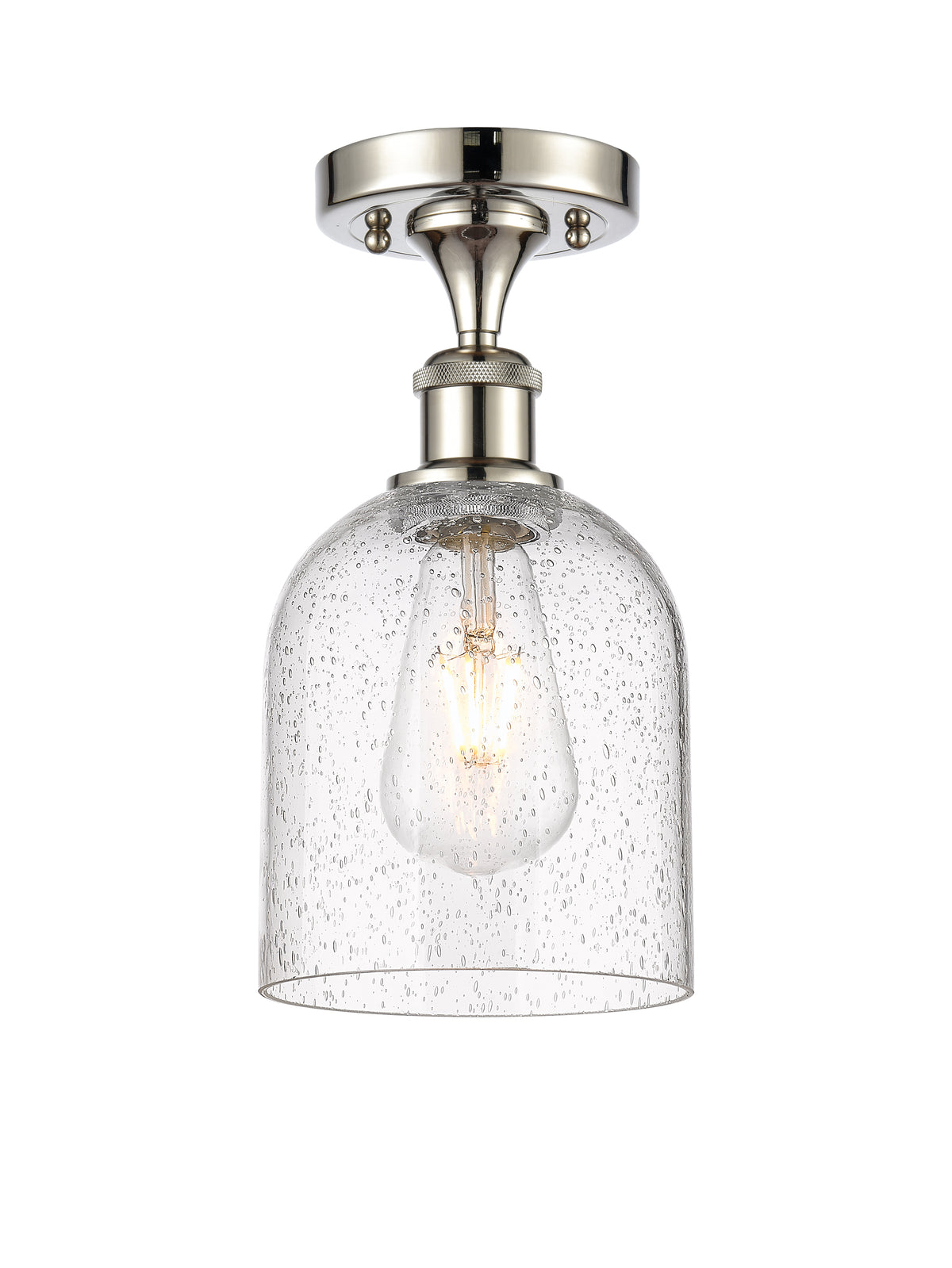 Bella 6-Inch 1-Light Semi-Flush Mount 11.5-Inch High