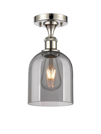 Edison Semi-Flush Mount Brushed Satin Nickel