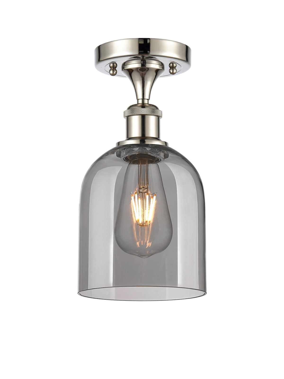 Bella 6-Inch 1-Light Semi-Flush Mount 11.5-Inch High
