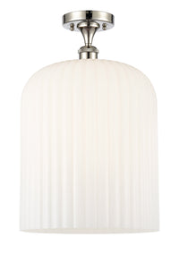 Edison Semi-Flush Mount Brushed Satin Nickel