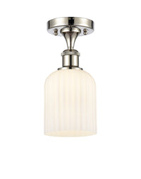 Edison Semi-Flush Mount Brushed Satin Nickel