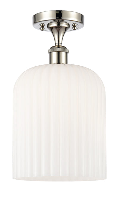 Edison Semi-Flush Mount Brushed Satin Nickel