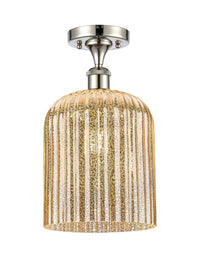 Edison Semi-Flush Mount Brushed Satin Nickel