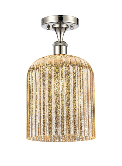 Edison Semi-Flush Mount Brushed Satin Nickel