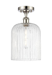 Edison Semi-Flush Mount Brushed Satin Nickel