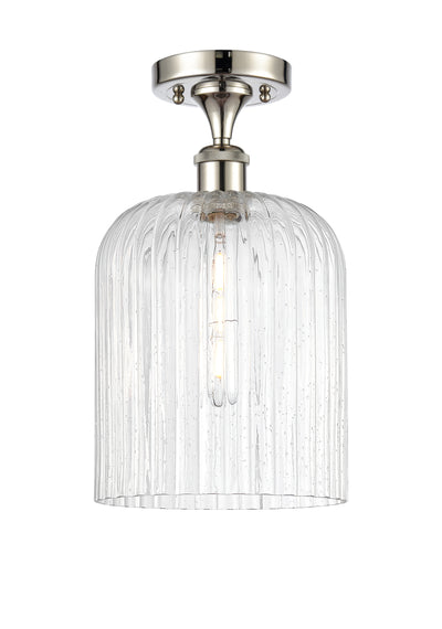 Edison Semi-Flush Mount Brushed Satin Nickel