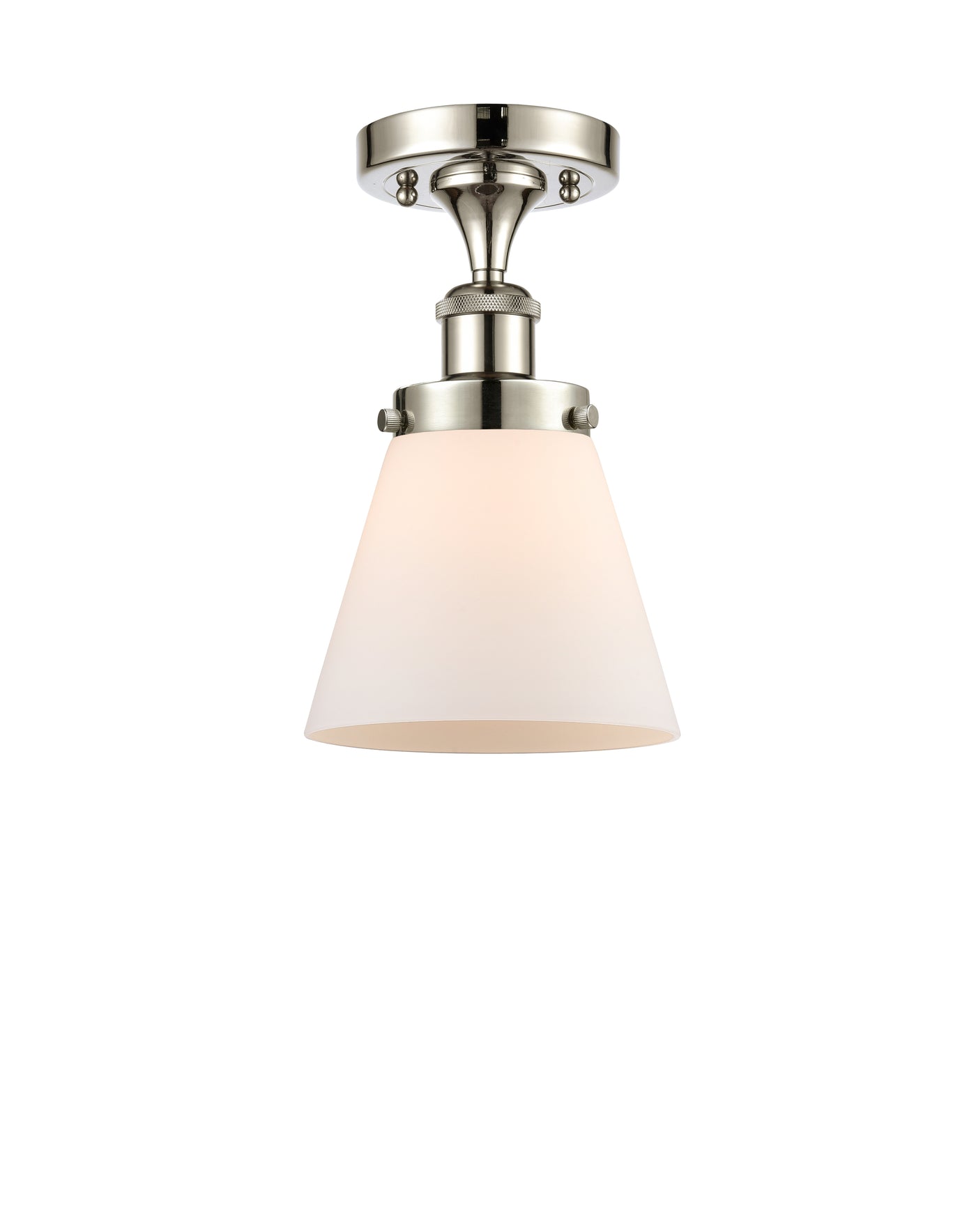 Edison Semi-Flush Mount Brushed Satin Nickel