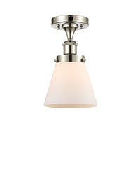 Edison Semi-Flush Mount Brushed Satin Nickel