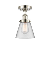 Edison Semi-Flush Mount Brushed Satin Nickel