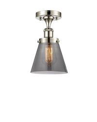 Edison Semi-Flush Mount Brushed Satin Nickel