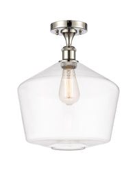 Edison Semi-Flush Mount Brushed Nickel