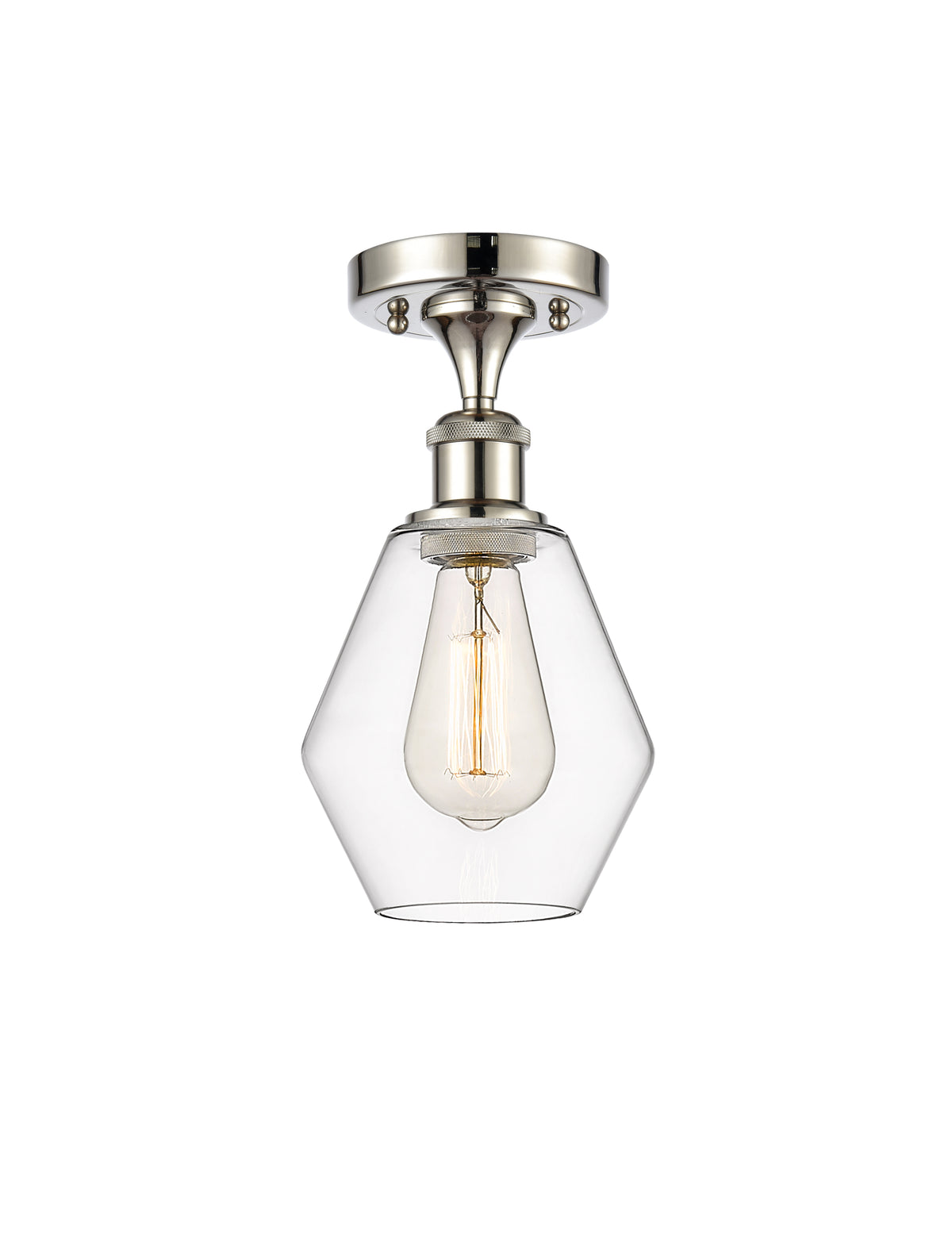 Cindyrella 6-Inch 1-Light Semi-Flush Mount 11.5-Inch High