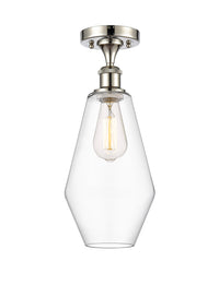 Edison Semi-Flush Mount Brushed Satin Nickel