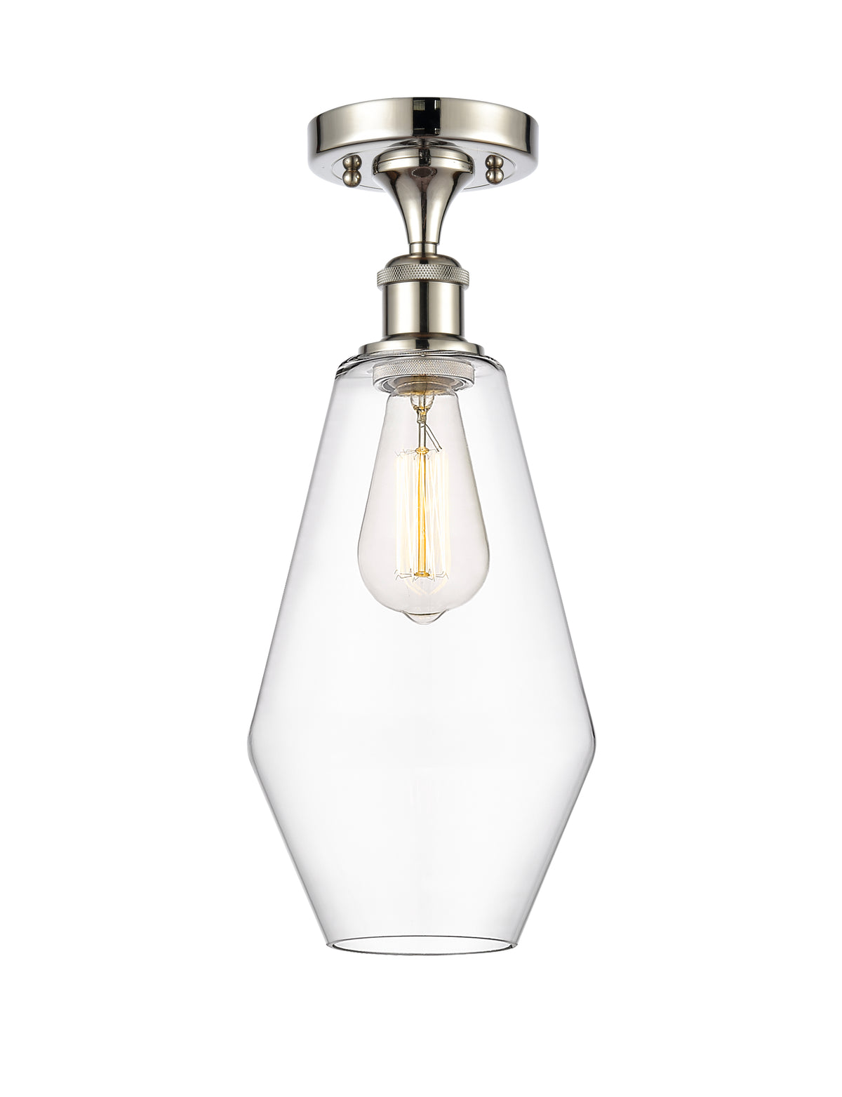 Cindyrella 7-Inch 1-Light Semi-Flush Mount 16-Inch High