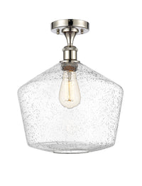 Edison Semi-Flush Mount Brushed Nickel
