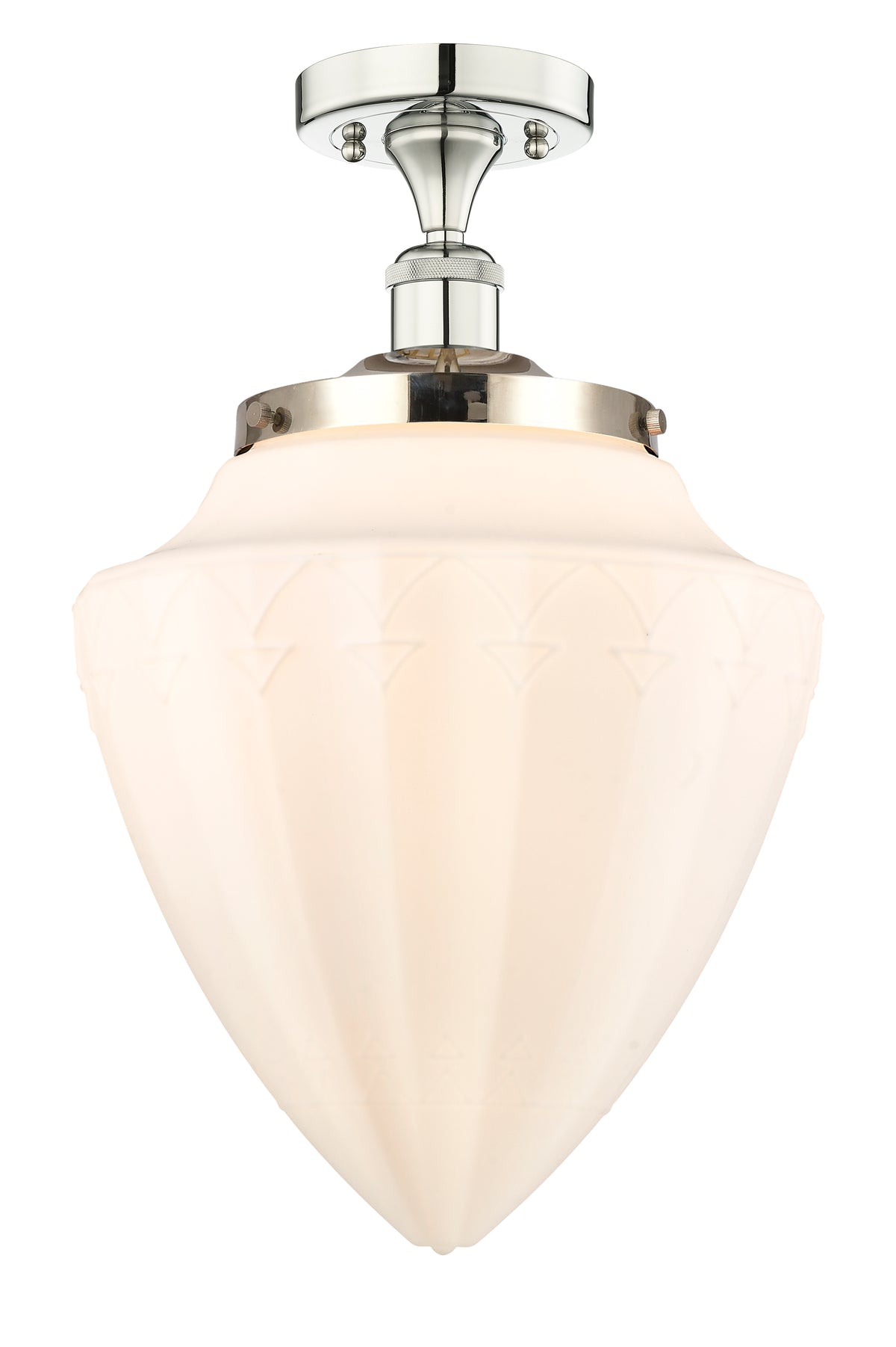 Bridgeton 16-Inch 1-Light Semi-Flush Mount 18.125-Inch High