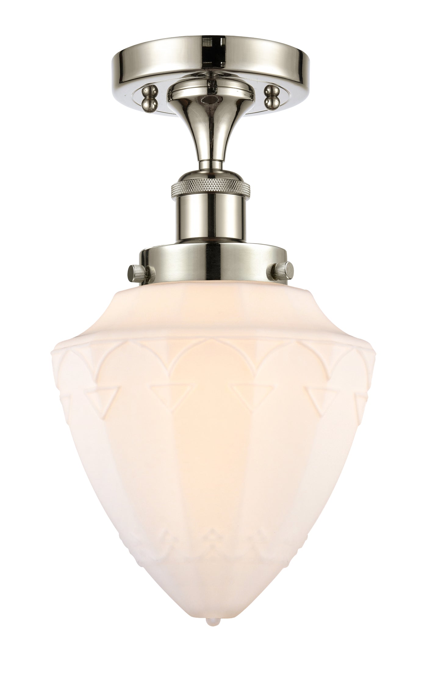 Edison Semi-Flush Mount Brushed Nickel