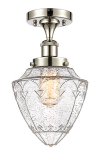 Edison Semi-Flush Mount Brushed Nickel