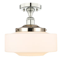 Edison Semi-Flush Mount Brushed Satin Nickel