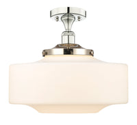 Edison Semi-Flush Mount Brushed Nickel