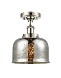 Edison Semi-Flush Mount Brushed Nickel Finish