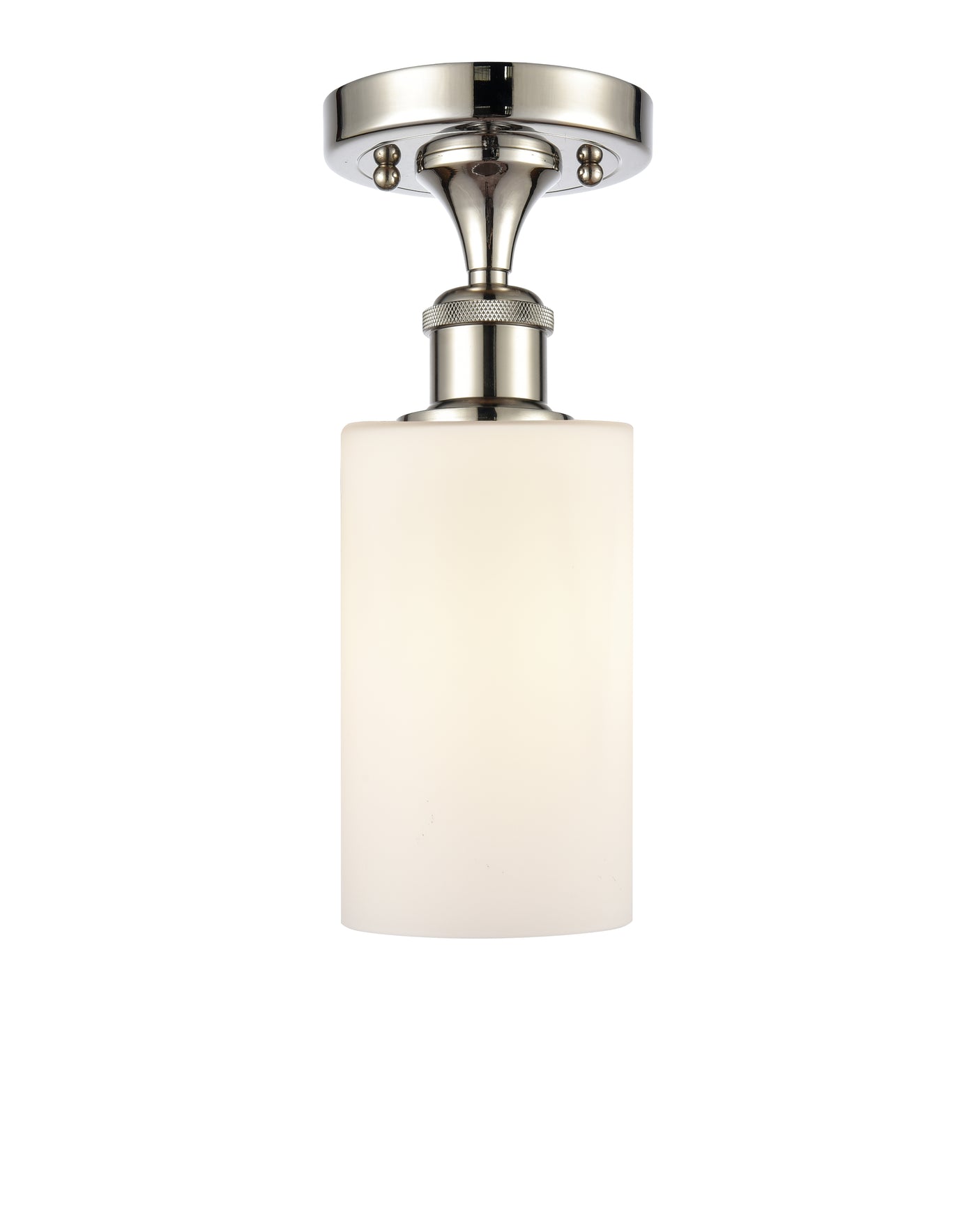 Edison Semi-Flush Mount Brushed Satin Nickel