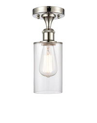 Edison Semi-Flush Mount Brushed Satin Nickel
