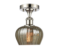 Edison Semi-Flush Mount Brushed Satin Nickel