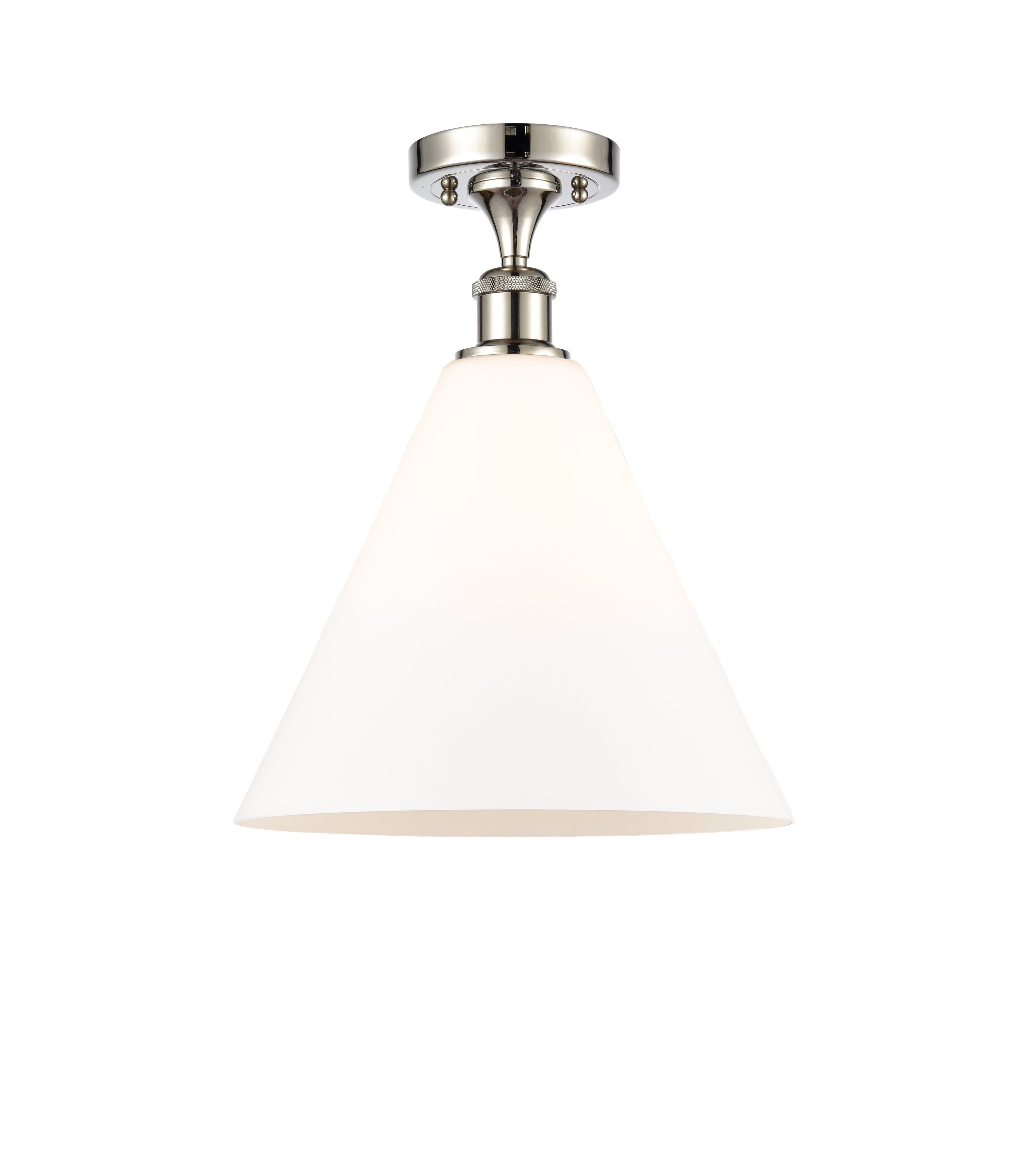 Edison Semi-Flush Mount Brushed Nickel