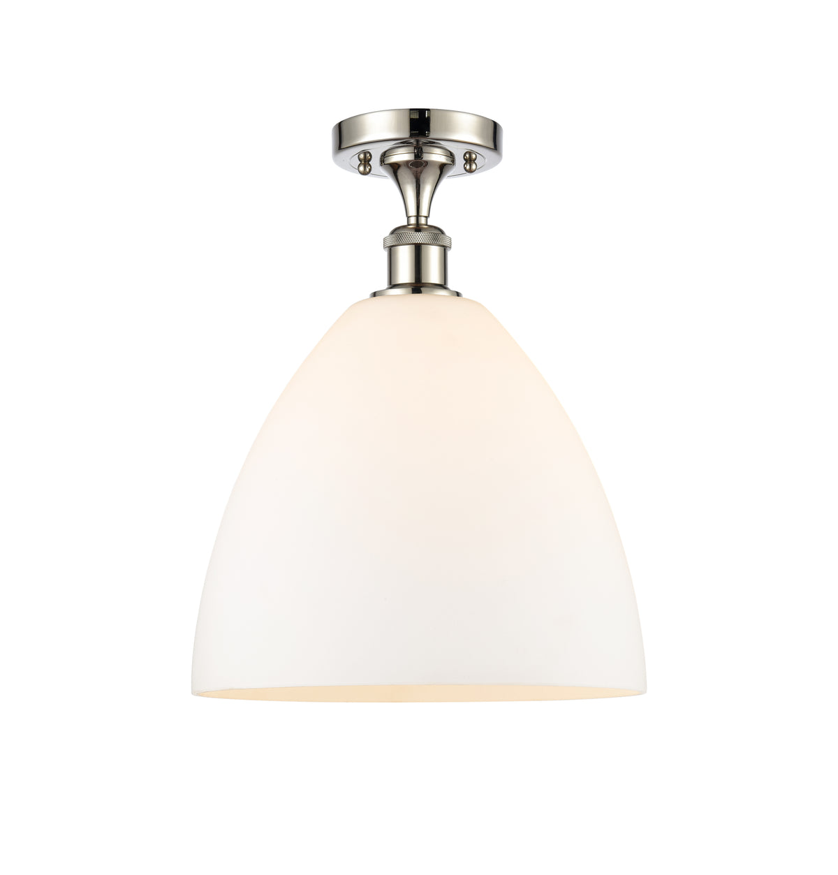 Bristol 12-Inch 1-Light Semi-Flush Mount Dome Shade 15-Inch High