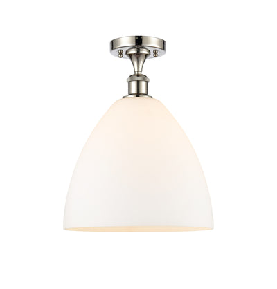 Bristol 12-Inch 1-Light Semi-Flush Mount Dome Shade 15-Inch High