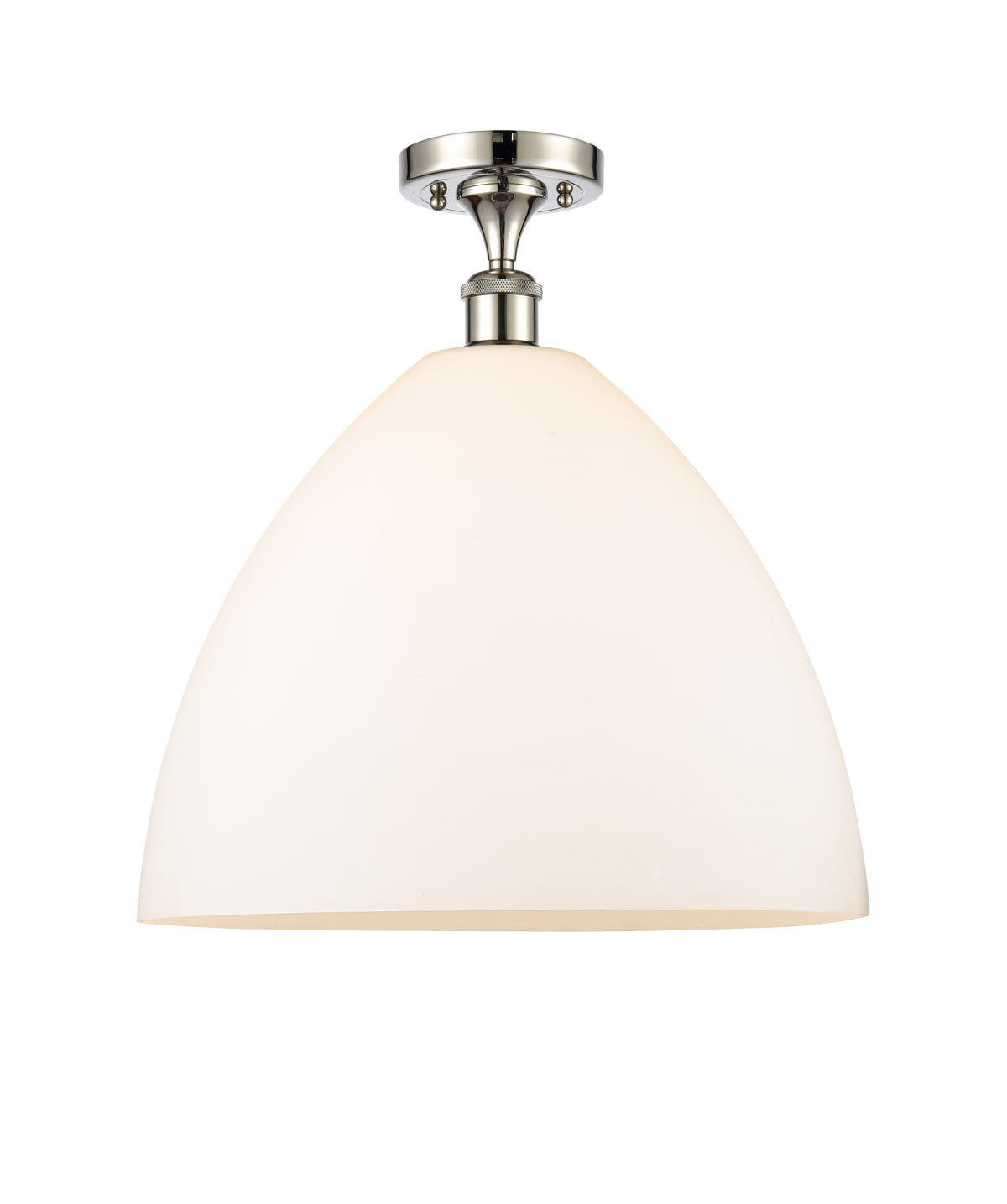 Bristol 16-Inch 1-Light Semi-Flush Mount Dome Shade 17.375-Inch High