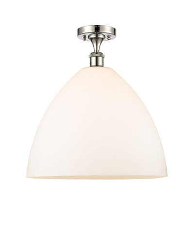 Bristol 16-Inch 1-Light Semi-Flush Mount Dome Shade 17.375-Inch High