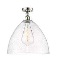 Edison Semi-Flush Mount Brushed Satin Nickel