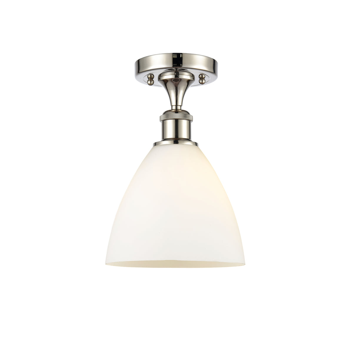 Bristol 8-Inch 1-Light Semi-Flush Mount Dome Shade 11.5-Inch High